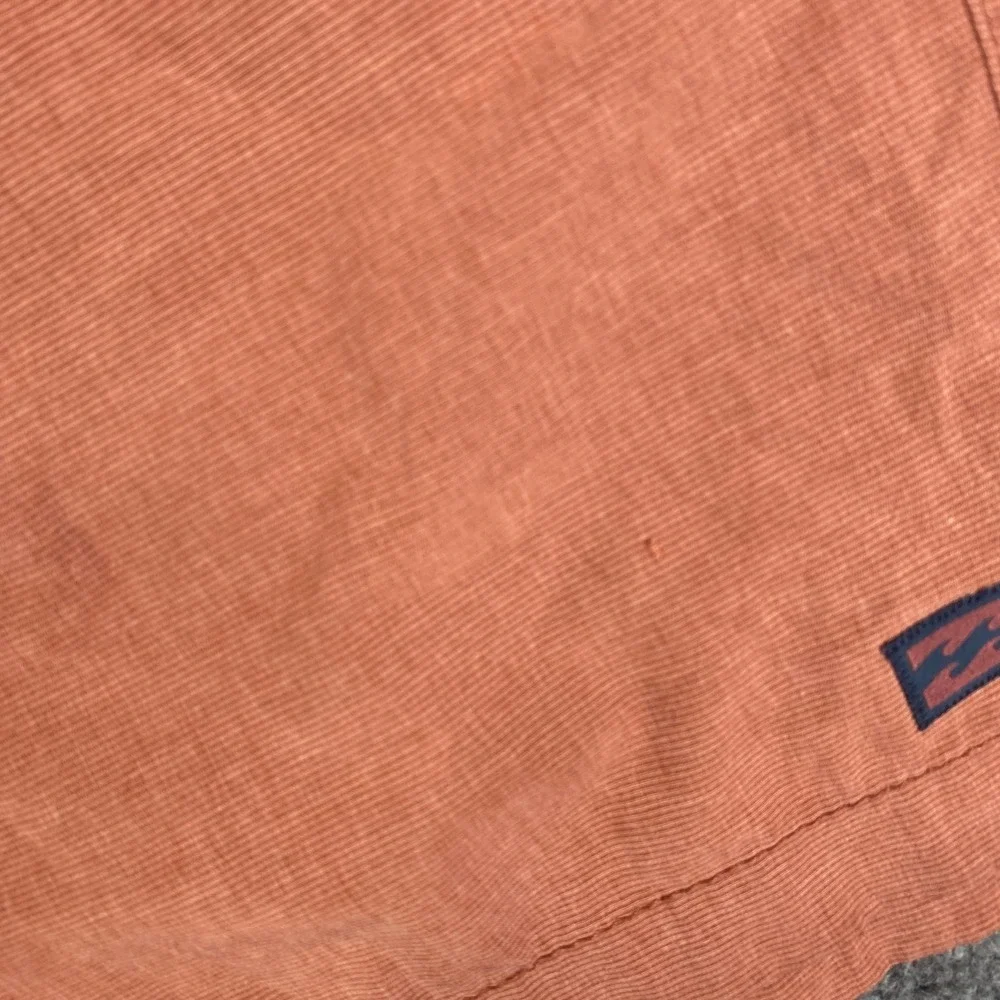 Billabong Recycler Board Shorts Mens Medium Orange Navy Blue Elastic Waist Surf
